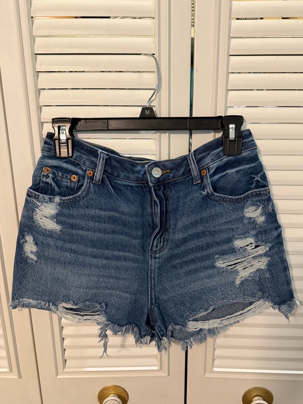 Distressed Jean Shorts
